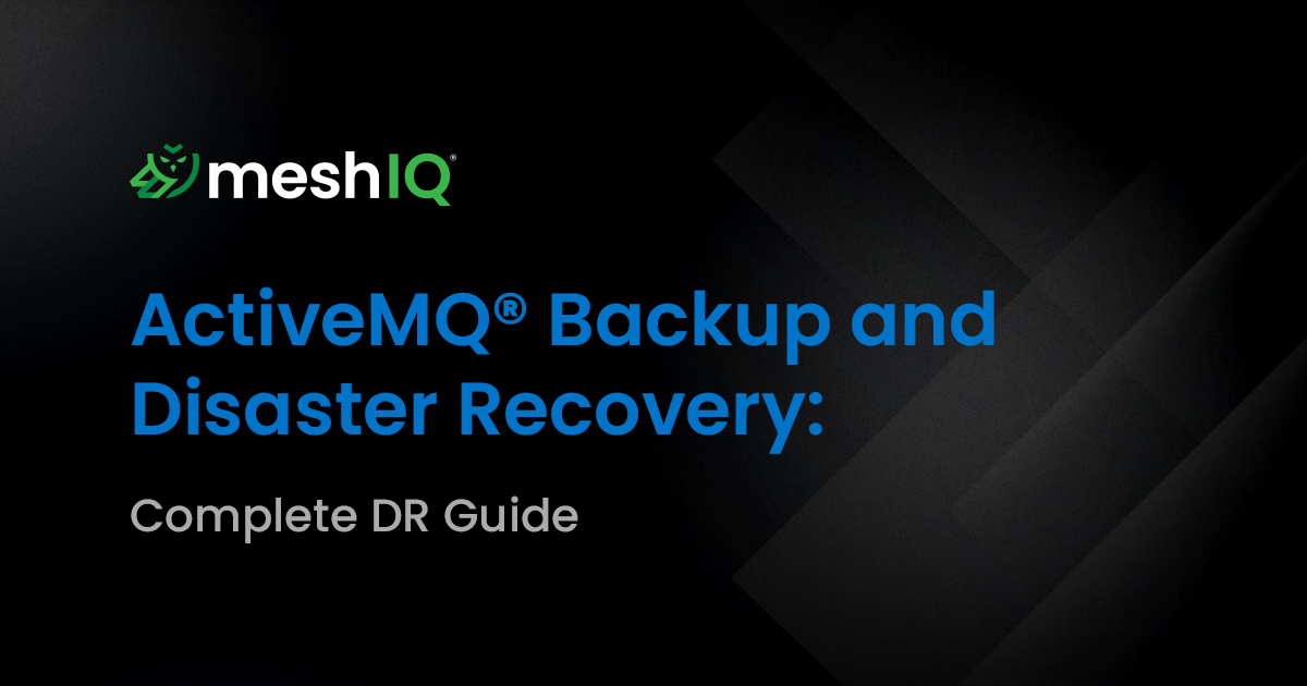 ActiveMQ Backup and Disaster Recovery